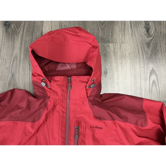L.L. Bean Weather Challenger 3-in-1 Jacket Mens Medium REG Red Winter EUC - Picture 3 of 15